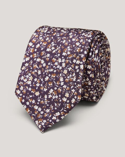 Ditsy Floral Printed Silk Tie